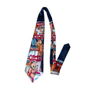 Mens Vintage Fred Flintstone Hanna Barbera 1993 Mens Tie  Dad Y2k Retro Novelty
